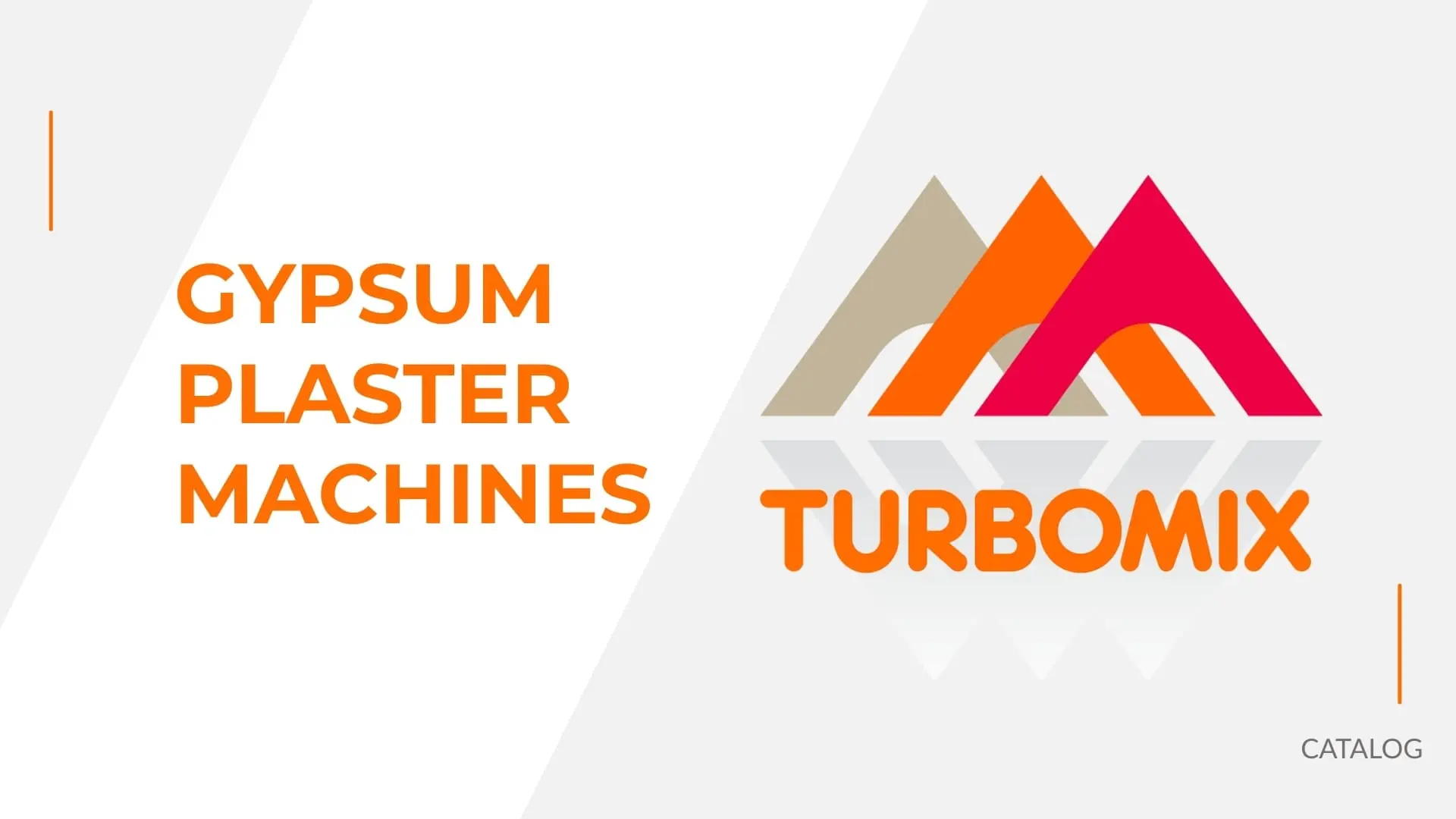 Turbomix Gypsum Plaster Machines Catalog